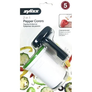 Zyliss 2-in-1 Pepper Corer Tool (For Small & Large Peppers) - DollarFanatic.com